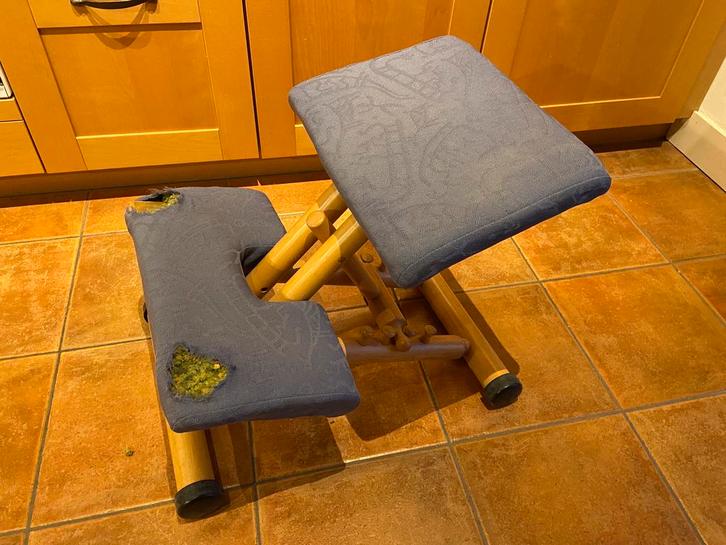 Stokke Varier multi balans kniestoel stoel kniezit, Huis en Inrichting, Bureaustoelen, Zo goed als nieuw, Bureaukruk, Zwart, Ophalen