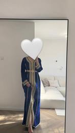 Marokkanse Kaftan donkerblauw met gouden sfiffa - Nieuw, Kleding | Dames, Gelegenheidskleding, Ophalen of Verzenden, Nieuw, Blauw