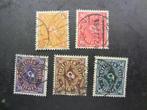 Duitse Rijk serie 205-209 Gestempeld,( aanbieding ), Ophalen of Verzenden, Overige periodes, Gestempeld