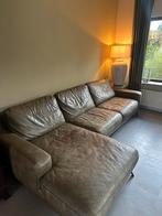 Leren Hoekbank, Huis en Inrichting, Banken | Bankstellen, Ophalen, 250 tot 300 cm, Hoekbank, Zo goed als nieuw