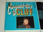 LP Cliff Richard - Congratulations to Cliff , Eurovision, Verzenden, 2000 tot heden, Gebruikt, Overige formaten