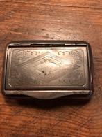 Vintage Sigarettendoosje met Gravure, Antiek en Kunst, Ophalen of Verzenden