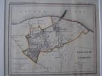 Kuyper landkaartje gem. Huizen prov.N.Holl.1867 veel details, Boeken, Atlassen en Landkaarten, Nederland, Ophalen of Verzenden