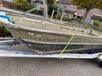 AlUMINIUM LEGERBOOT 1250 EURO, Watersport en Boten, Buiten- en Binnenboordmotoren, Ophalen, Gebruikt, 5 tot 10 pk, Elektrische start