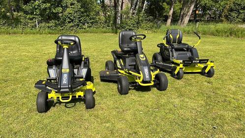 ✅ diverse Ryobi accu zitmaaiers op voorraad ✅, Tuin en Terras, Zitmaaiers, Nieuw, 90 tot 120 cm, Mulchfunctie, Ophalen