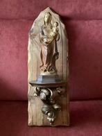 Religie ❤️ prachtig Maria beeld op houten console, Ophalen of Verzenden