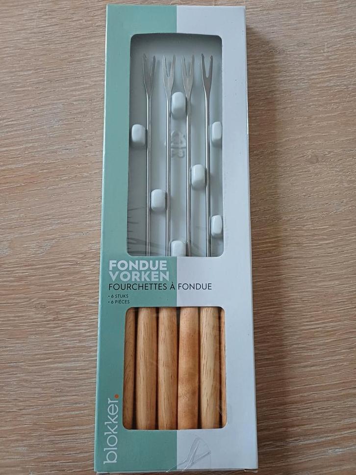 Fondue Vorken Set - Blokker, Witgoed en Apparatuur, Fonduesets, Zo goed als nieuw, Fondueset, Elektrisch, Ophalen of Verzenden