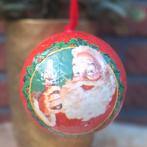 Vintage papiermaché kerstballen(5) 'Coca Cola', Santa, Diversen, Kerst, Ophalen of Verzenden, Zo goed als nieuw