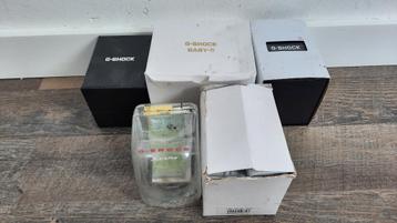 Partij van 5 Casio Horloge Dozen beschikbaar voor biedingen