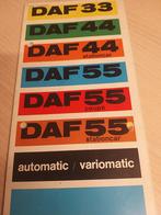 DAF 33 DAF 44 DAF 55 folder óók de DAF 55 coupés en station, Ophalen of Verzenden