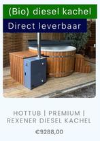 Hottubs met rexener bio diesel kachel - direct op voorraad
