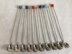 10 Vintage ijslepels ~ lange lepels ~ latte lepels., Ophalen of Verzenden, Huis en Inrichting