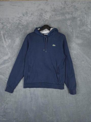 Lacoste Hoodie M Navy Blauw Capuchon Trui Sweatshirt beschikbaar voor biedingen