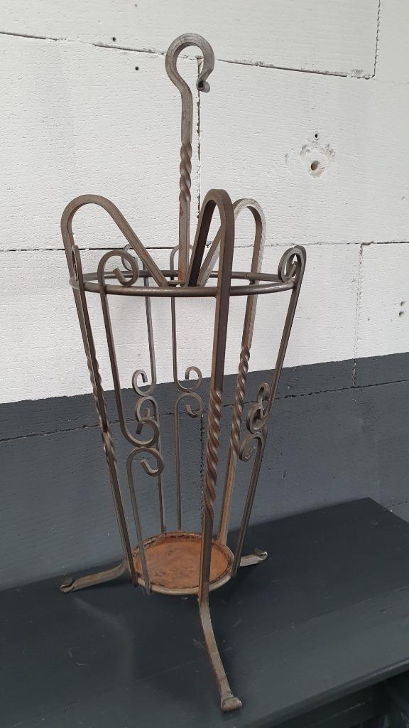 Brocante paraplubak van gietijzer. 70 cm hoog. S23, Huis en Inrichting, Woonaccessoires | Overige, Gebruikt, Ophalen of Verzenden