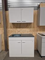 Keukenblok 100 cm nieuw met spoelbak bovenkast, Huis en Inrichting, Nieuw, Minder dan 100 cm, 25 tot 50 cm, 50 tot 100 cm