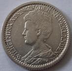 Mooi  kwartje  1917  zilver, Zilver, Koningin Wilhelmina, Ophalen of Verzenden, 25 cent