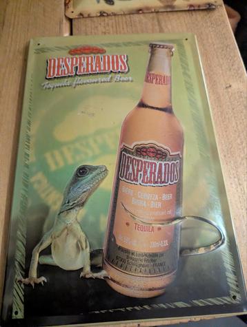 Desperados Metalen Bord - 30x20cm beschikbaar voor biedingen