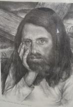 Jezus Christus GROOT Litho Aart Van Dobbenburgh  1975, Antiek en Kunst, Kunst | Litho's en Zeefdrukken, Ophalen