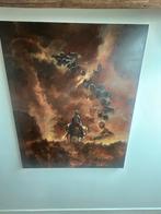 Schilderij van cowboy met kudde, Ophalen