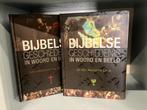 Bijbelse geschiedenis in woord en beeld - 2 boeken, Boeken, Ophalen of Verzenden, Zo goed als nieuw, Piet van Midden, Christendom | Protestants