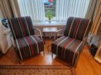 Twee comfortabele fauteuils, Huis en Inrichting, Ophalen, Gebruikt, 75 tot 100 cm, Metaal