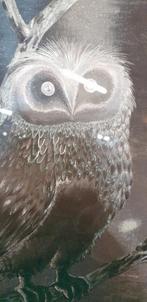 schilderij uilen aluminium, Ophalen of Verzenden, 'T Olde Gre-j, Info@toldegrej.nl, Endepoelstraat 20f Didam