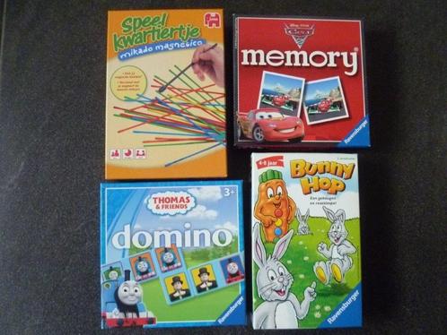 4 gezelschapsspellen, Hobby en Vrije tijd, Gezelschapsspellen | Bordspellen, Zo goed als nieuw, Een of twee spelers, Drie of vier spelers