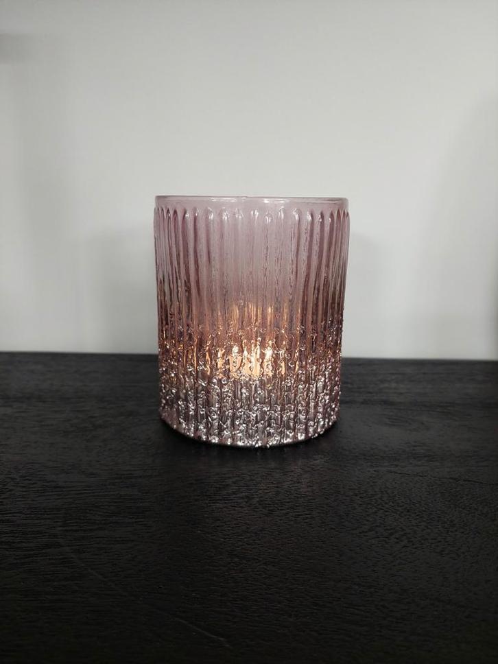 J-Line Windlicht waxinelichthouder Beige/Goud - Nieuw!, Huis en Inrichting, Woonaccessoires | Kandelaars en Kaarsen, Nieuw, Kandelaar