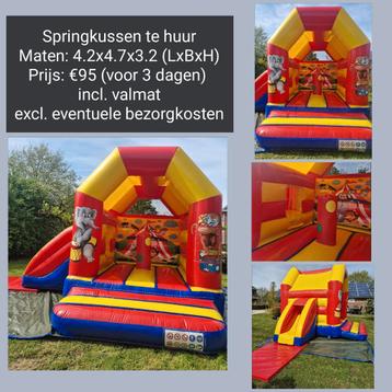 Groot springkussen circus te huur bij B&S verhuur Gendt