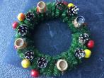 Oude kerstballen.kerstversiering krans, Ophalen, Gebruikt