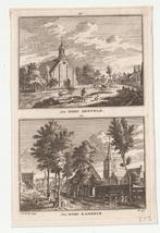 Zegveld + Kamerik oude gravure Spilman ca. 1750, Antiek en Kunst, Kunst | Etsen en Gravures, Ophalen of Verzenden