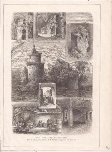 Het Kasteel te Wijk bij Duurstede P.A. Schipprus 1882 beschikbaar voor biedingen