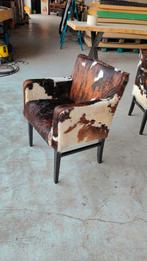 Koeienhuid Stoelen - Set van 4, Huis en Inrichting, Stoelen, Bruin, Nieuw, Hout, Ophalen of Verzenden