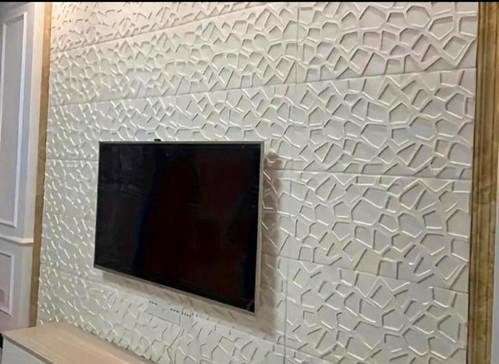 Witte Muurstikers 100 stuks texturen design OP IS OP!!, Huis en Inrichting, Haarden, Zo goed als nieuw, Elektrische haard, Ophalen