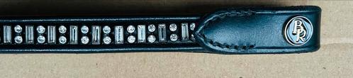 Frontriem Swarovski steentjes • merk: BR, Dieren en Toebehoren, Paarden en Pony's | Hoofdstellen en Tuigage, Zo goed als nieuw