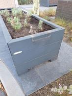 Showroommodel SALE poeder gecoate stalen bloembak antraciet, Ophalen, Gebruikt, 100 cm of meer, Metaal