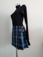 Burberry London plooi rok wol, origineel US8-NL38 Nieuw, Maat 38/40 (M), Blauw, Nieuw, Ophalen of Verzenden