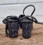 WHAT FOR - Prachtige glitter sandalen maat 37 - Nieuw, Kleding | Dames, Schoenen, Zwart, Nieuw, X, WHAT FOR -