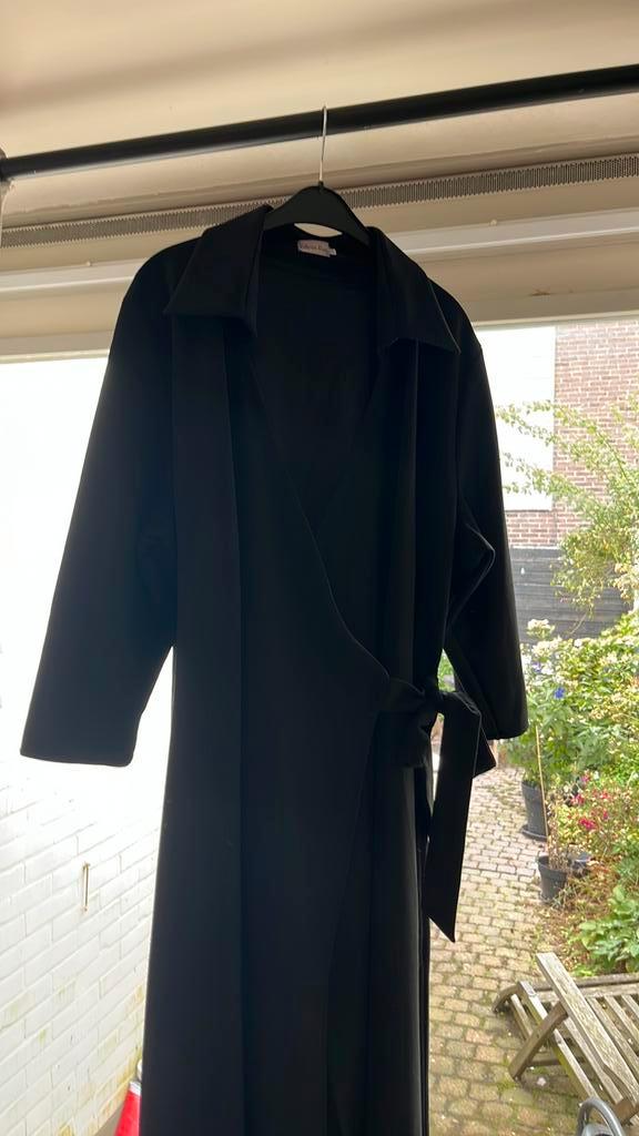Wikkeljurk overslagjurk Chris Size 3, 50-52 valt ruim!, Kleding | Dames, Grote Maten, Gedragen, Jurk, Zwart, Ophalen of Verzenden