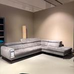 hoekbank Xooon Talisman stof grijs **Direct leverbaar**, Ophalen, 250 tot 300 cm, Nieuw, Vierpersoons of meer