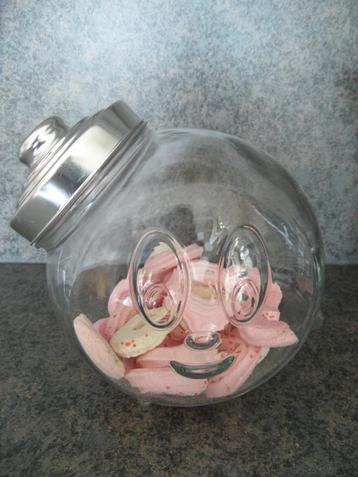 snoeppot - glazen pot - voorraadpot - bewaarpot - 2 = 5 euro beschikbaar voor biedingen