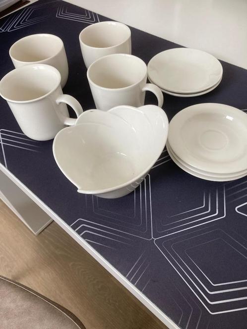 los servies Arabia wit, Antiek en Kunst, Antiek | Servies los, Verzenden