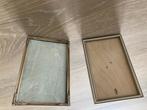 2 oude fotolijstjes 14 x 9 cm (2), Verzenden