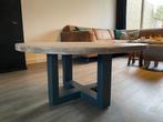 HUUS Ronde Salontafel - Hout & Staal, Huis en Inrichting, Ophalen, Gebruikt, 50 tot 100 cm, 100 tot 150 cm