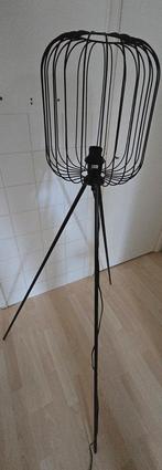 Kamerlamp met drukschakelaar zwart E27 max 40W, Huis en Inrichting, Lampen | Vloerlampen, Ophalen of Verzenden, Zo goed als nieuw