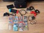 Nintendo Switch + Games & Accessoires, Spelcomputers en Games, Eén computer, Zo goed als nieuw, 3 spelers of meer, Vanaf 7 jaar