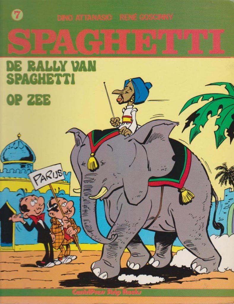 Dino Attanasio # Spaghetti # de ralley van, Boeken, Stripboeken, Eén stripboek, Ophalen of Verzenden, Zo goed als nieuw