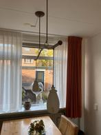 Mooie aparte hanglamp met witte gevlamde marmeren lampen., Huis en Inrichting, Lampen | Hanglampen, Ophalen, Zo goed als nieuw