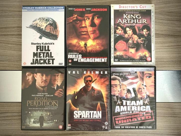 DVD Oorlog & Misdaad Pakket (Nieuwstaat), Cd's en Dvd's, Dvd's | Actie, Zo goed als nieuw, Oorlog, Vanaf 16 jaar, Ophalen of Verzenden