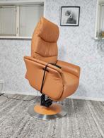 Meubelzorg Himolla leren sta op stoel relax fauteuil, Huis en Inrichting, Fauteuils, Gebruikt, Minder dan 75 cm, Leer, Ophalen of Verzenden